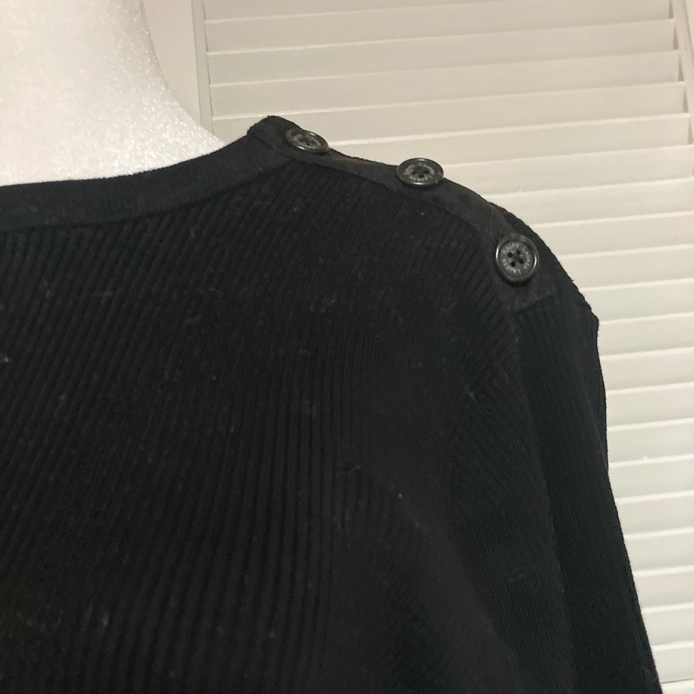 NWT Vintage Lauren Ralph Lauren Black Longsleeve Blouse Size XL - Picture 6 of 13